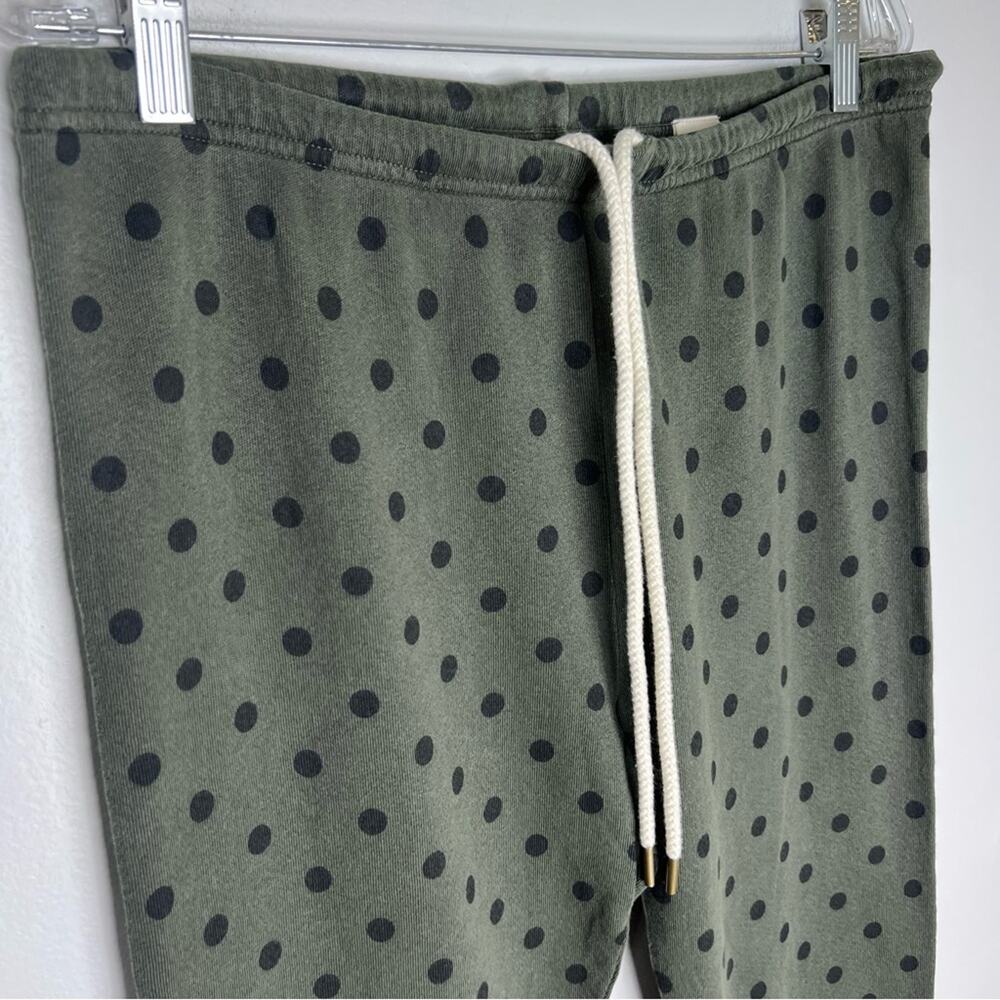 New The Great. Stadium Polka Dot  Sweatpants Army Green Pants Sz 2 (M) - Picture 5 of 6